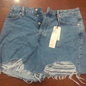 Distressed Mom Shorts